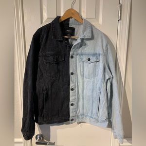 Mens Forever 21 Reworked Denim Jacket
